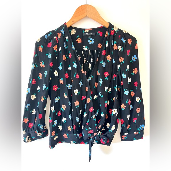 Madewell Floral Wrap Top - Picture 5 of 7